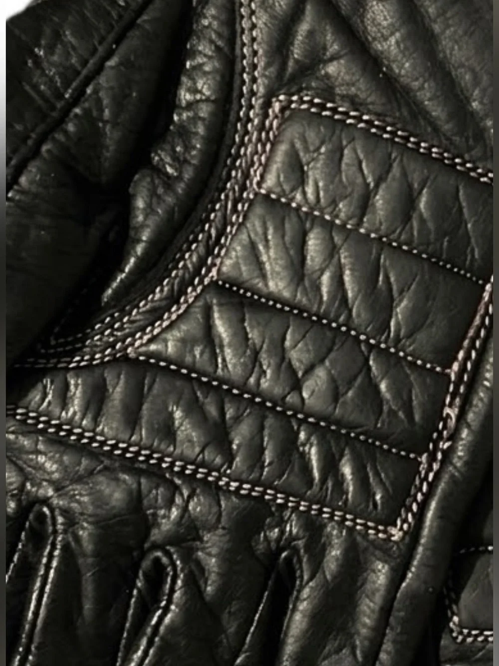 🌸 Harley Davidson Pink Stitch Leather Motorcycle Gloves 🏍️